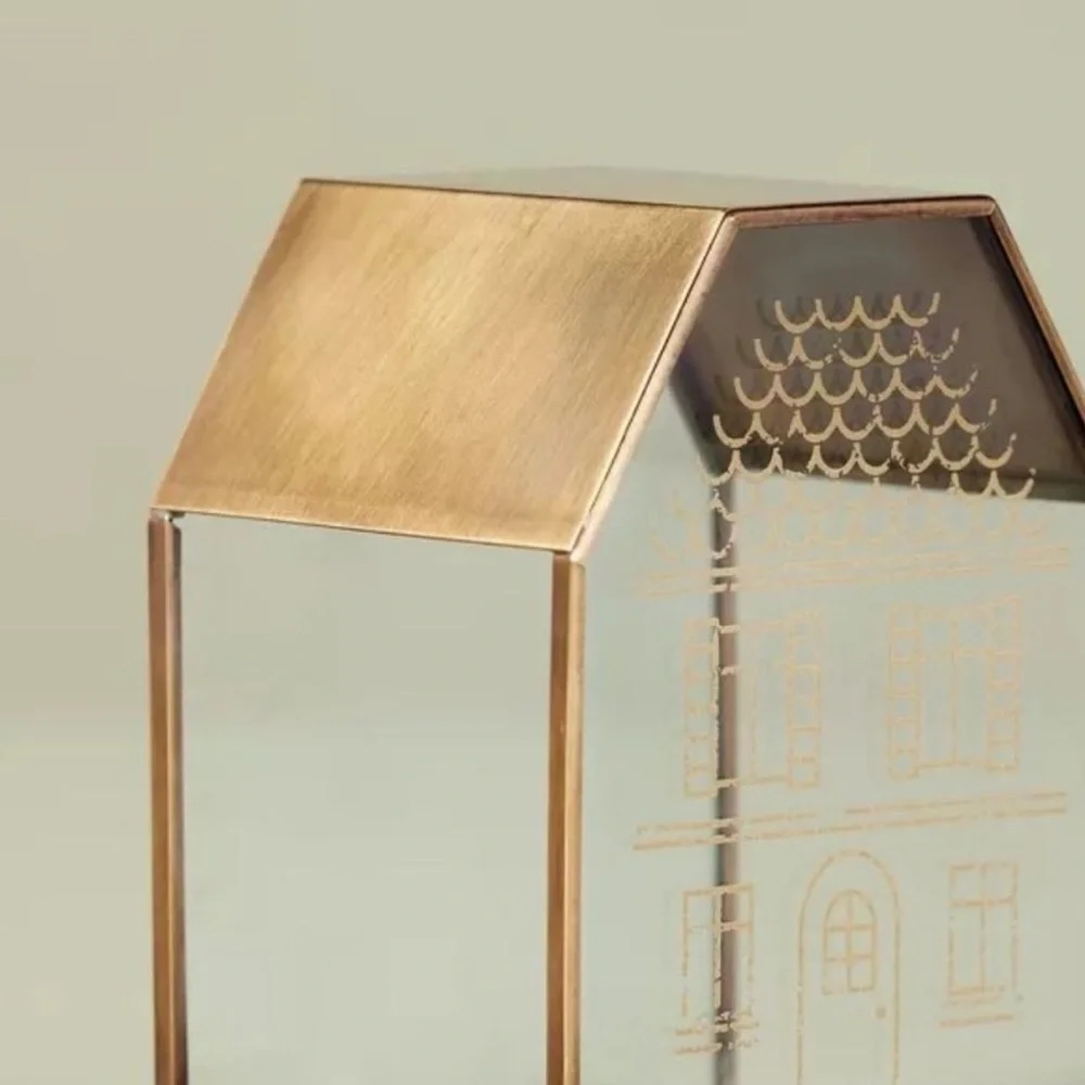 Hearth & Hand Elegant Glass & Brass Gold House Decor Set of 3